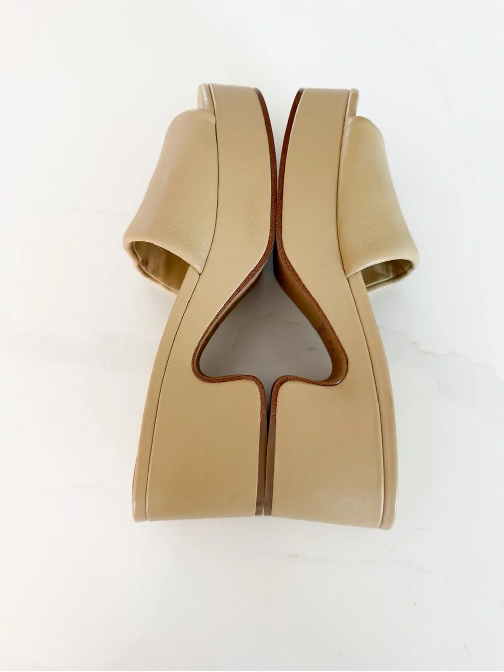 Vince Polina Leather Slide Platform Sandals Sz 41/US 10 MSRP $295 NEW